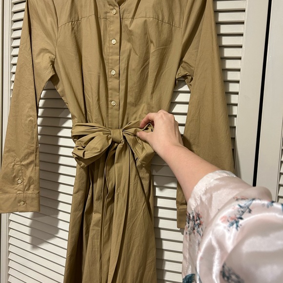 J Crew Women's Tan Shirt Dress - Picture 6 of 6